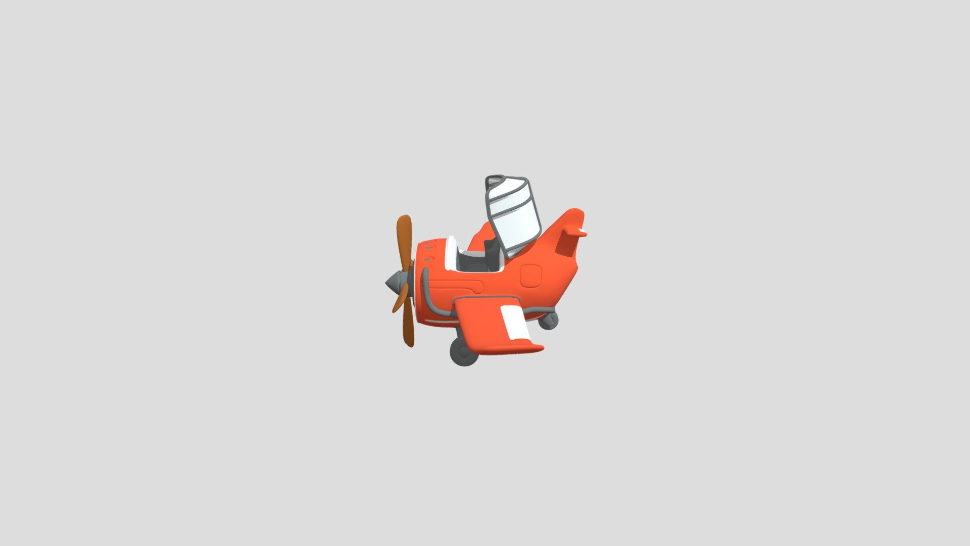 Cartoon airplane - Cartoon Plane 01 - Download Free 3D model by andras.fodor.sono07 3d model