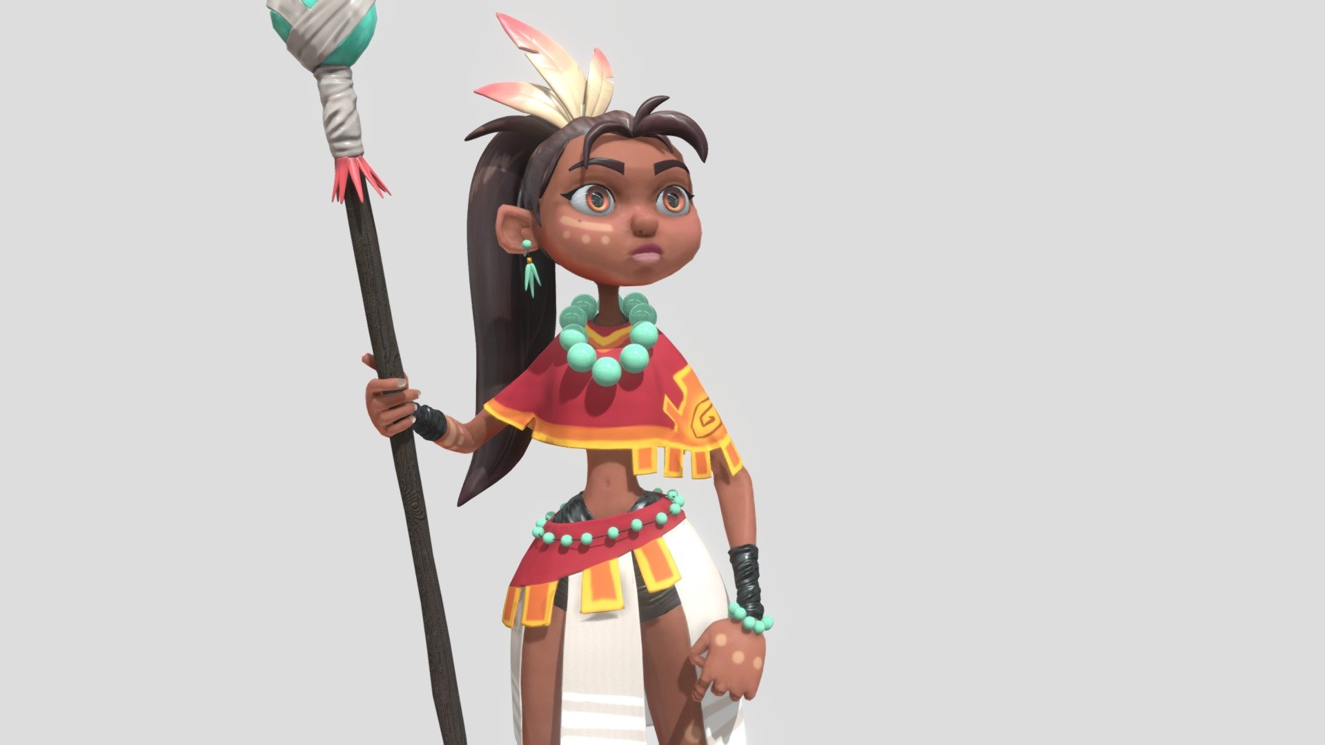 I made this version of Luigi Lucarelli's character Ana Kaona (https://www.artstation.com/artwork/rReJZ5) for my final project at CIFO Hospitalet.

It was an interesting journey, I learned a lot about Maya, Zbrush, Rizom (first time using it) and Substance Painter.
I made the retopology in Maya but for posing and rendering I came back to 3D Max because I have more control on it and can make it faster there.

Only one month to finish the whole process, it was so hard to do that!! But at the same time I enjoyed it so much, because I got to learn a lot.
That's why I'm so proud of the final results!

My artstation if you want to see the final renders - https://www.artstation.com/artwork/03nKZY

Hope you like it and thanks for watching! ❤️ - Ana Kaona - Luigi Lucarelli version - 3D model by KyaraIchigo 3d model