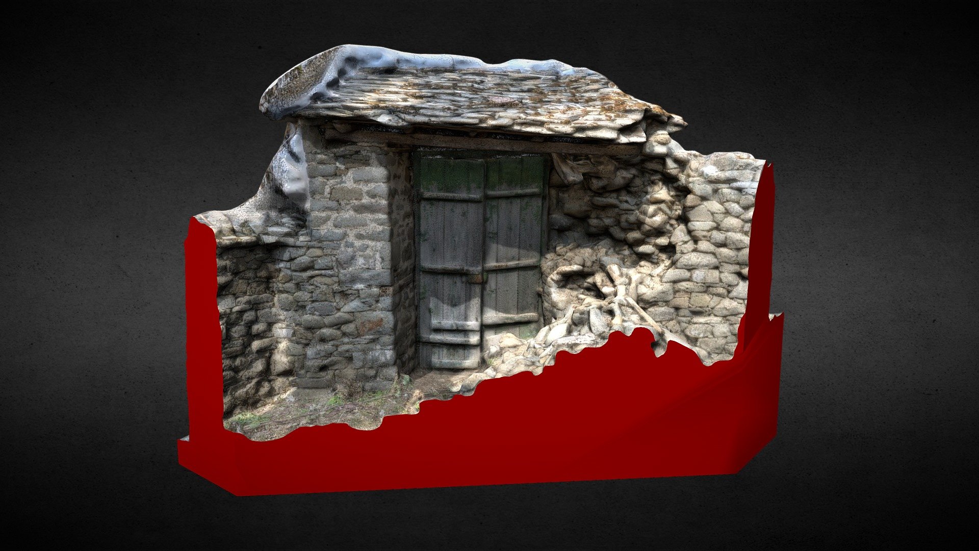 Il villaggio di Rehovë si trova nella parte orientale dell’Albania (regione di Kolonja) ai piedi del monte Gramoz (2.400 m) - Rehovë Door 1 Albany - 3D model by Franko (@franko_frullo) 3d model