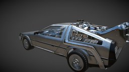 Delorian delorian, substancepainter, substance