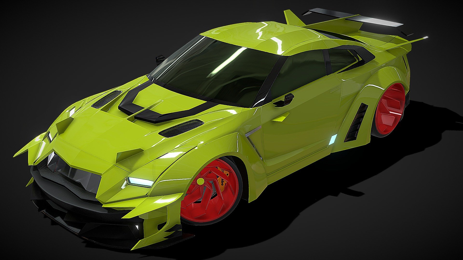 This is a CONCEPT NISSAN GTR  . This asset was modelled in maya and textured in Substance painter. To see more Work please visit my instagram profile : https://www.instagram.com/art.rajat/?hl=en Stay tuned for more exciting upcoming 3D models .... 
&amp; feel free to suggest what you want to get next 3d model