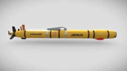 Remus 600 V2 scanning, underwater, deepsea, ocean, remote, science, substancepainter