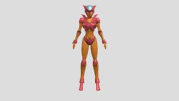 Afrodita papercraft, mecha, manga, cosplay, pepakura, afrodita, mazinger, anime, model3d