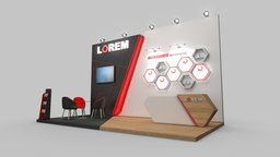 EXHIBITION STAND 011 Update exhibit, expo, event, stall, booth, advertising, exhibition-stand, exhibition-design