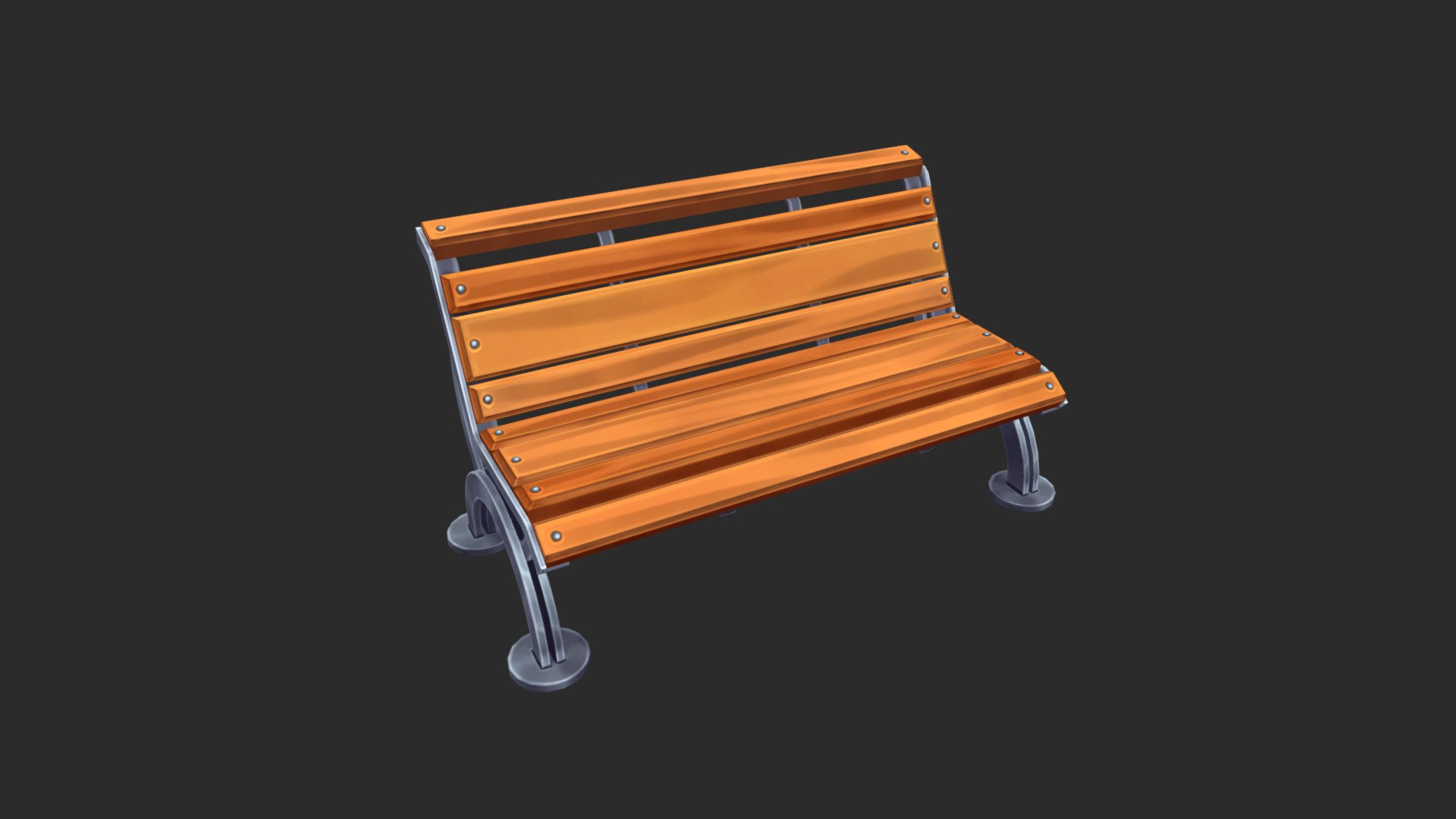 https://www.artstation.com/gruno_kromer/albums/all

Texture: 1024x1024 
Albedo Polycount: 1816 tr

https://vk.com/kromer_group - основная группа 
https://vk.com/kromer_hp - по hand-paint - Stylized Hand-Painted Park Bench - 3D model by GrunoKromer 3d model