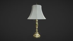 Old desk lamp lamp, furniture, brass, old