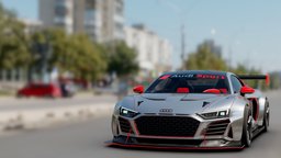 Model 3d Audi R8 V10 high, audi, luxury, detail, sports, r8, exotic, automotive, supercar, v10, 3d, vehicle, model, design, car