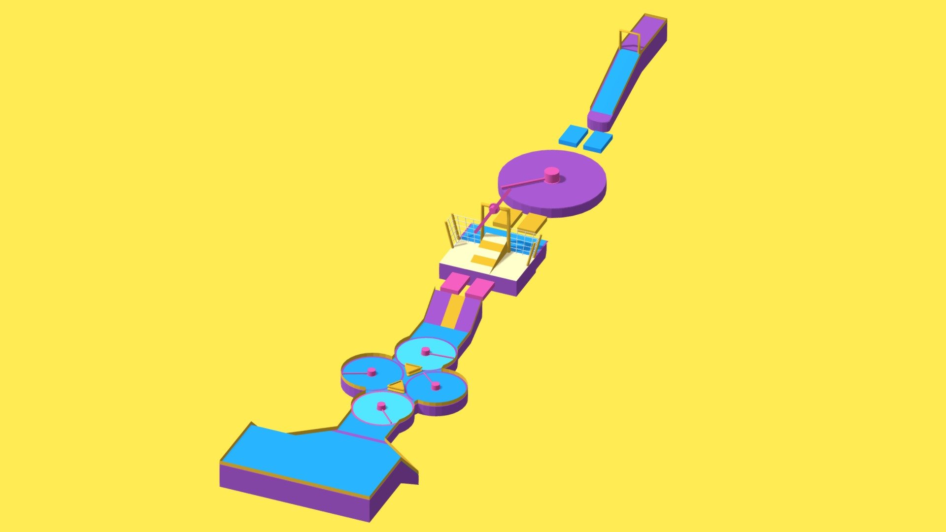 Fall_Guys Map Design - 3D model by MukaKejung (@AmirulIqwan) 3d model