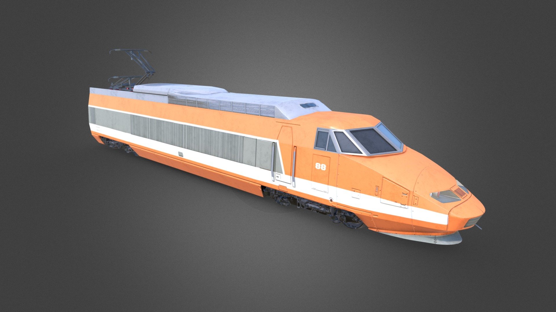 A final project for my studies at Full Sail. I chose to model the Sud-Est for it's iconic shape and color scheme, both of which I grew fond of while watching my father construct his model train sets. Modeling trains proved deceptively complex, but provided a fun and rewarding challenge 3d model