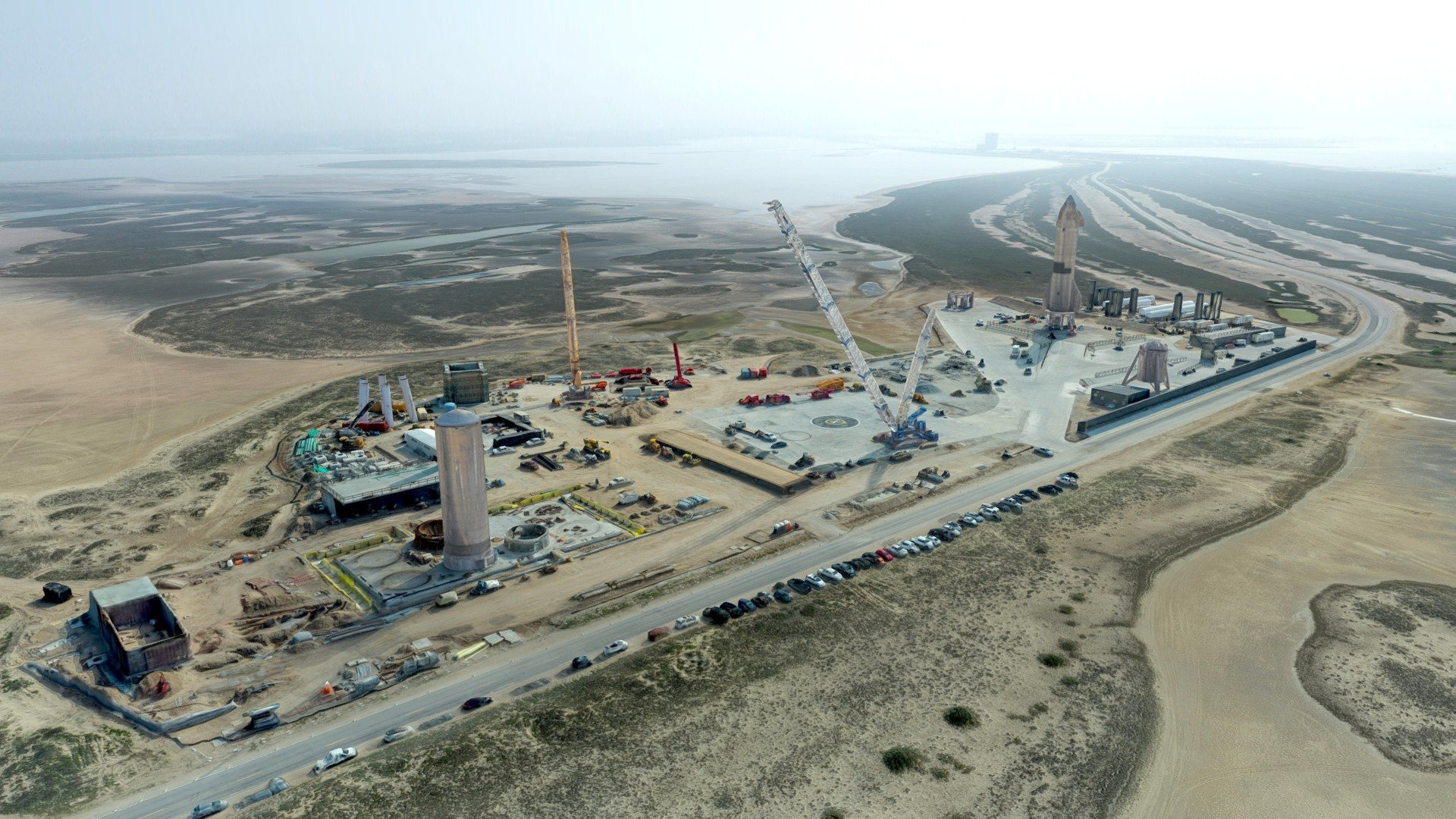3D model of the SpaceX South Texas Launch Site (Starbase) 
Date: April 2021 - South Texas Launch Site with SN15 - Buy Royalty Free 3D model by Spaceport3D 3d model