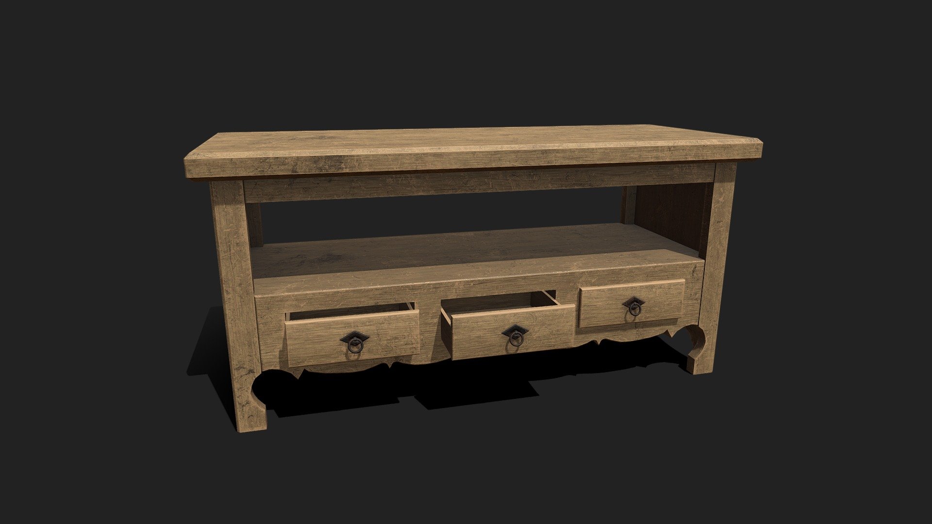 2048x2048 texture packs (PBR Metal Rough, Unity HDRP, Unity Standard Metallic and UE4):

PBR Metal Rough: BaseColor, AO, Height, Normal, Roughness and Metallic;

Unity HDRP: BaseColor, MaskMap, Normal;

Unity Standard Metallic: AlbedoTransparency, MetallicSmoothness, Normal;

Unreal Engine 4: BaseColor, Normal, OcclusionRoughnessMetallic;

The package also has the .fbx, .obj, .stl, .dae and .blend files 3d model