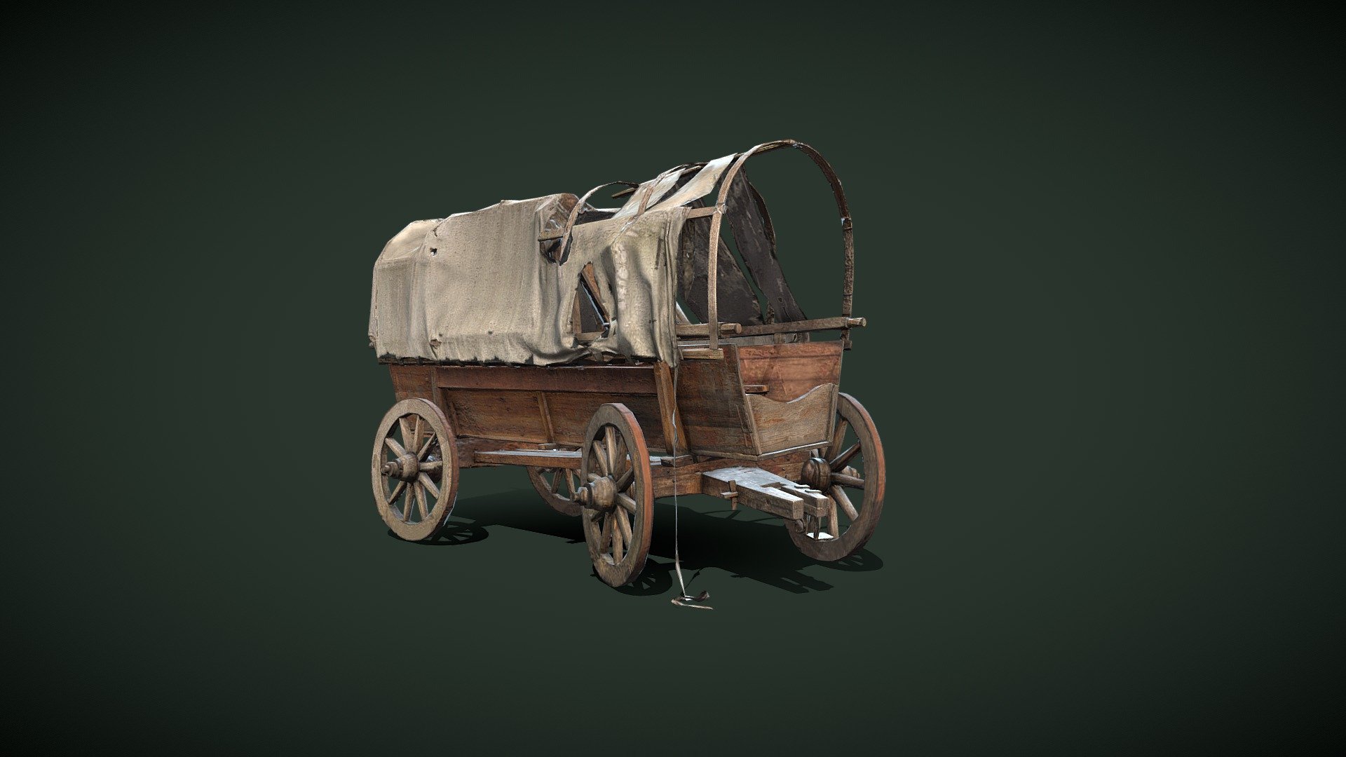 Old Cart - 3D model by grafit (@studio_grafit) 3d model