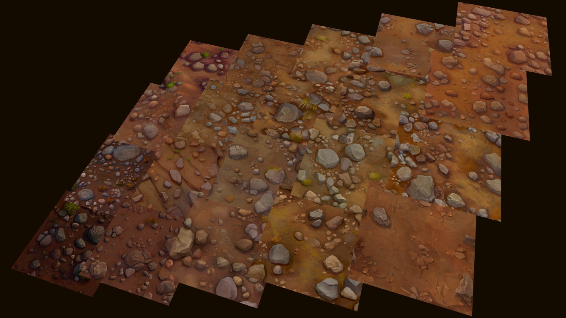 Enhance your game’s natural landscapes with this earthy art asset pack. From sandy deserts to rocky mountains, these high-quality textures will blend nicely into your environments.

Textures were made to be tileable, meaning they will have no seams.




20 Color Textures (tileable)

2048 x 2048 size

Hand Painted

Mobile friendly

Help us by rating and commenting, this will motivate us to create more assets and improve :) - Ground: Earth & Rocks 20 TEXTURES (Handpaint) #5 - Buy Royalty Free 3D model by Texture Me (@textureme) 3d model