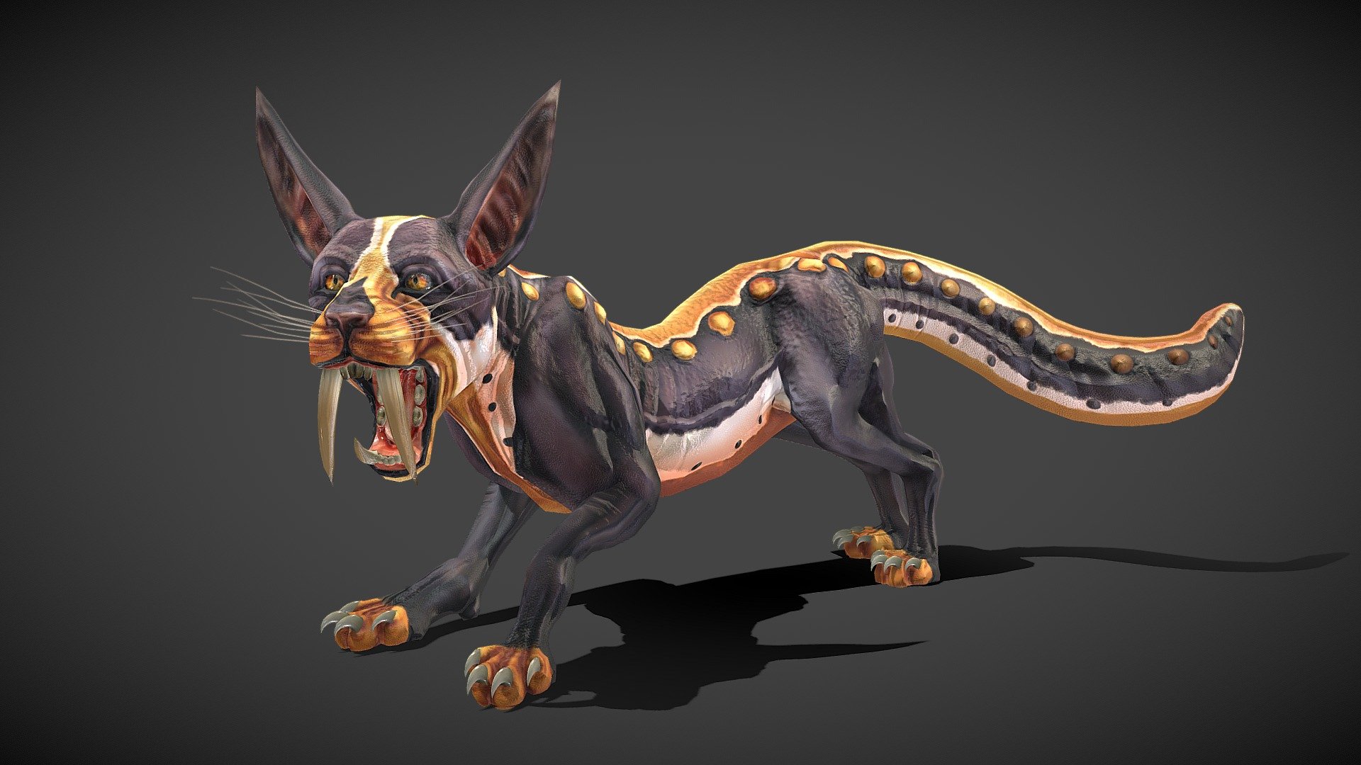 Here is number two in anatomical studies. Exploring the cat musculature was really challenging but a lot of fun. Also tried a different modeling workflow with eyes 3d model