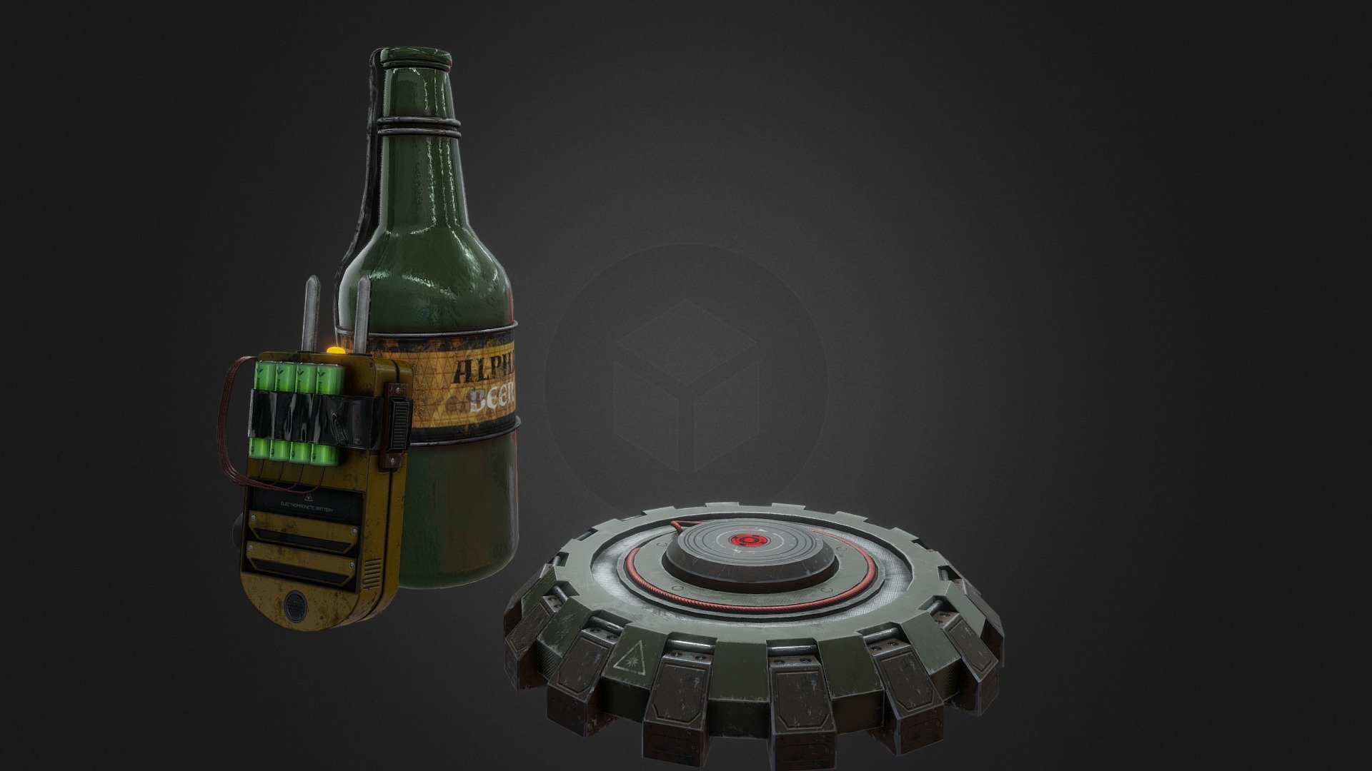 survival gadgets:
taser
molotov cocktail
explosive mine
2 materials
4k textures - Survival Weapons Gadgets - Buy Royalty Free 3D model by alejo066 3d model