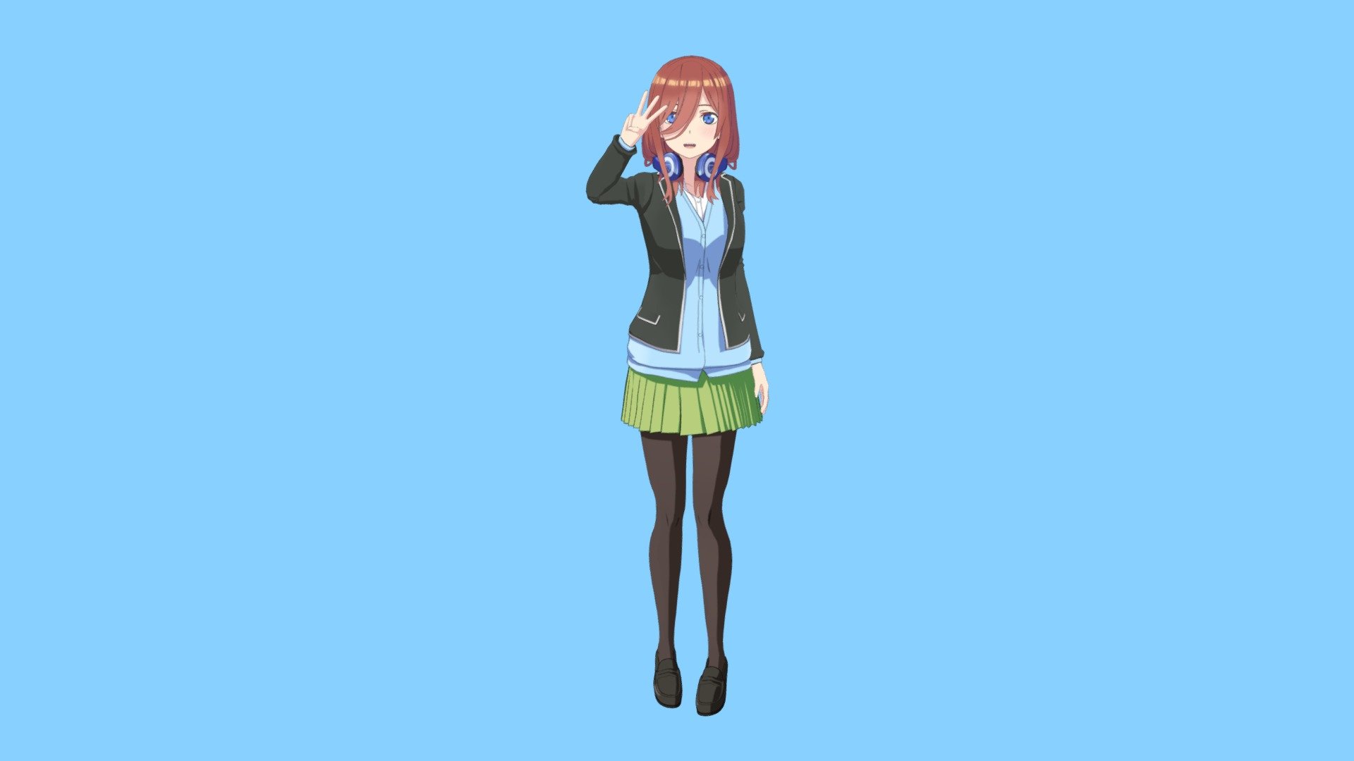 五等分の花嫁　美玖をモデリングしてみました。見てくれてありがとう。 - 五等分の花嫁　美玖 The Quintessential Quintuplets miku - 3D model by mariokobayashi 3d model