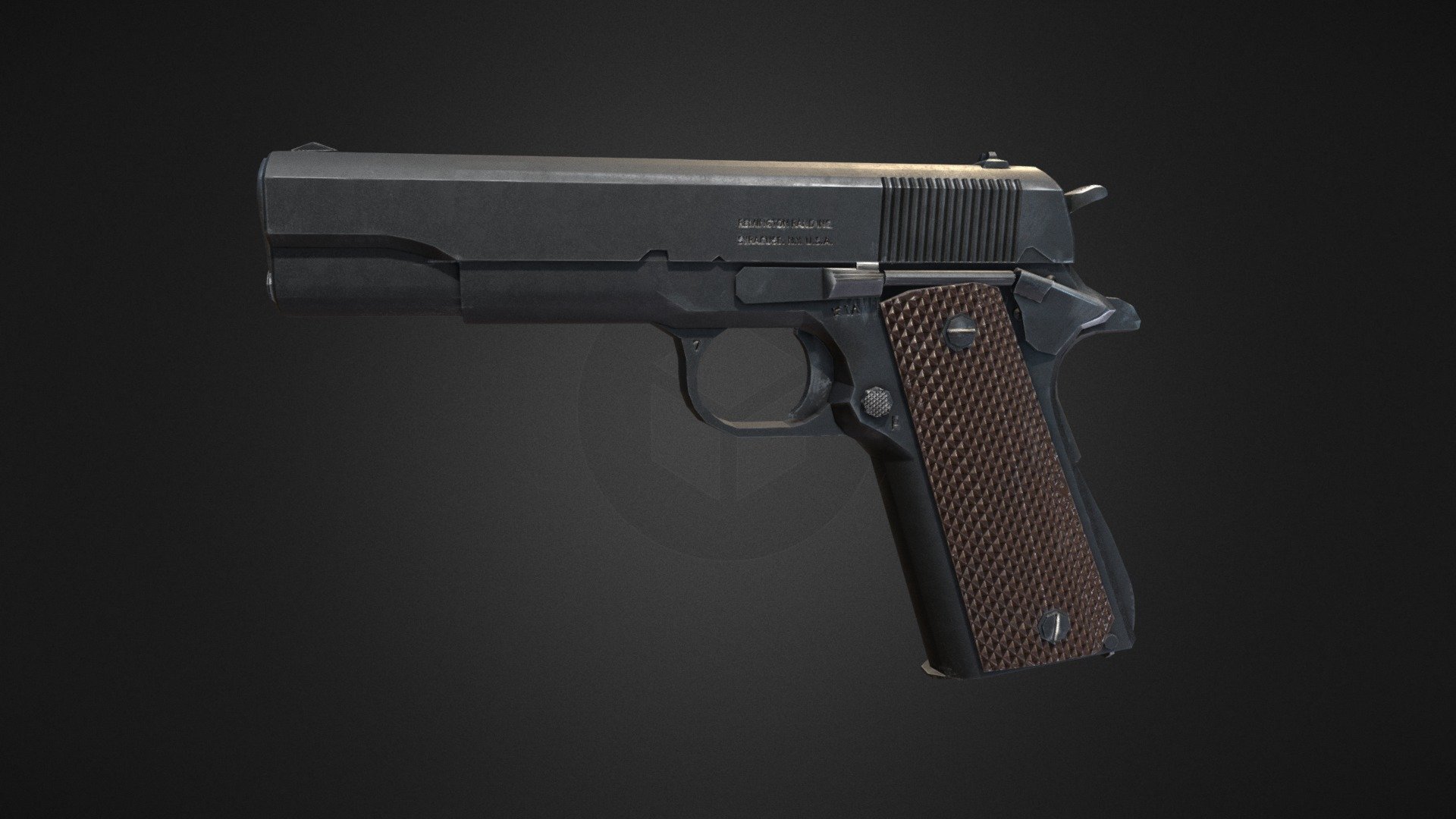 Remington Rand, 1911-A1 Cal. 45 acp - Colt 1911-A1 - 3D model by Ruslan Zuyonok (@Zuyonok) 3d model