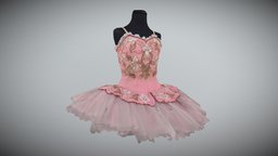Ballet costume, tutu LOW RES dance, artifact, museum, old, woman, costume, ballet, cultural-heritage, tutu, 3d, teatterimuseo, tanssi, baletti