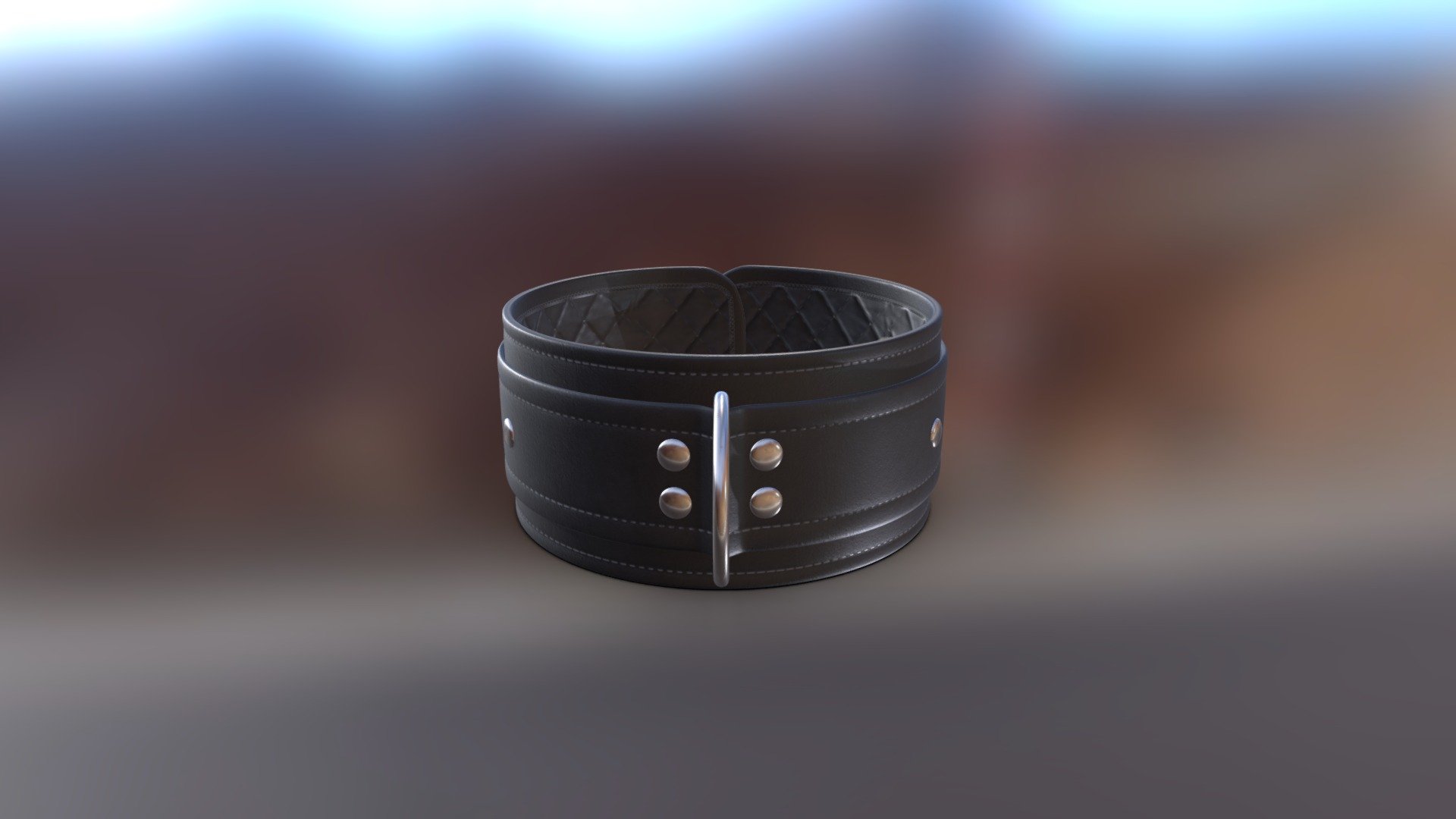 A simple bondage bracelet cuff to compare against my first cuff made a few weeks ago - Leather Cuff ~ OBEY - 3D model by Mattia (@Mattiaheron) 3d model