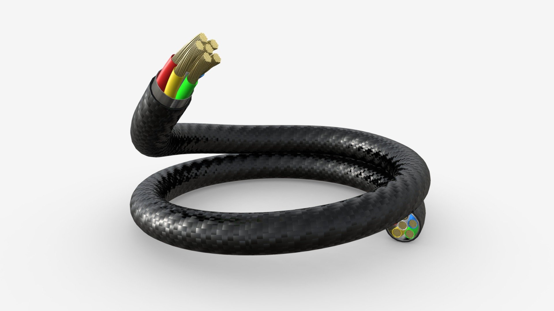 Cable cut 02 - Buy Royalty Free 3D model by HQ3DMOD (@AivisAstics) 3d model