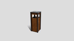 Trash Can V4 dumpster, trash, can, garbage, recycle, selective