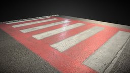 Crosswalk 3D Scan object, cross, prop, road, concrete, rusty, crossing, streetart, downloadable, crosswalk, freemodel, photoscan, photogrammetry, asset, texture, lowpoly, model, 3dscan, car, city, structure, free, street, download
