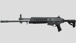 K2C3 rifles, k2, 556mm, 3d, 3dsmax, weapons