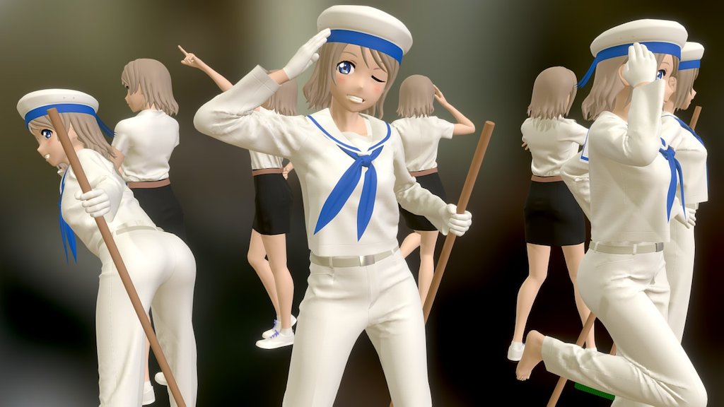 Figure pose design study for 3Dprint project. 
press K in 3D view for easy navigate around. 

WIP archives Here - Sailor Yousoro~! Figure pose design - 3D model by johnniewhiskey 3d model