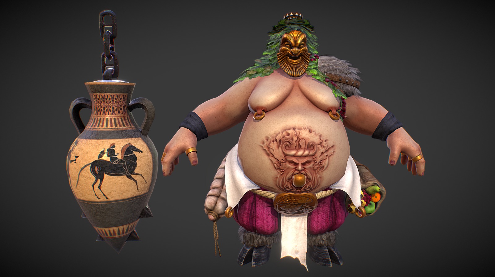 Unreleased Character for Gods of Rome Gameloft mobile videogame 3d model