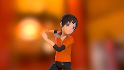 Anime Boy 2 boy, dance, stylish, teen, casual, character, unity, asset, game, male, anime