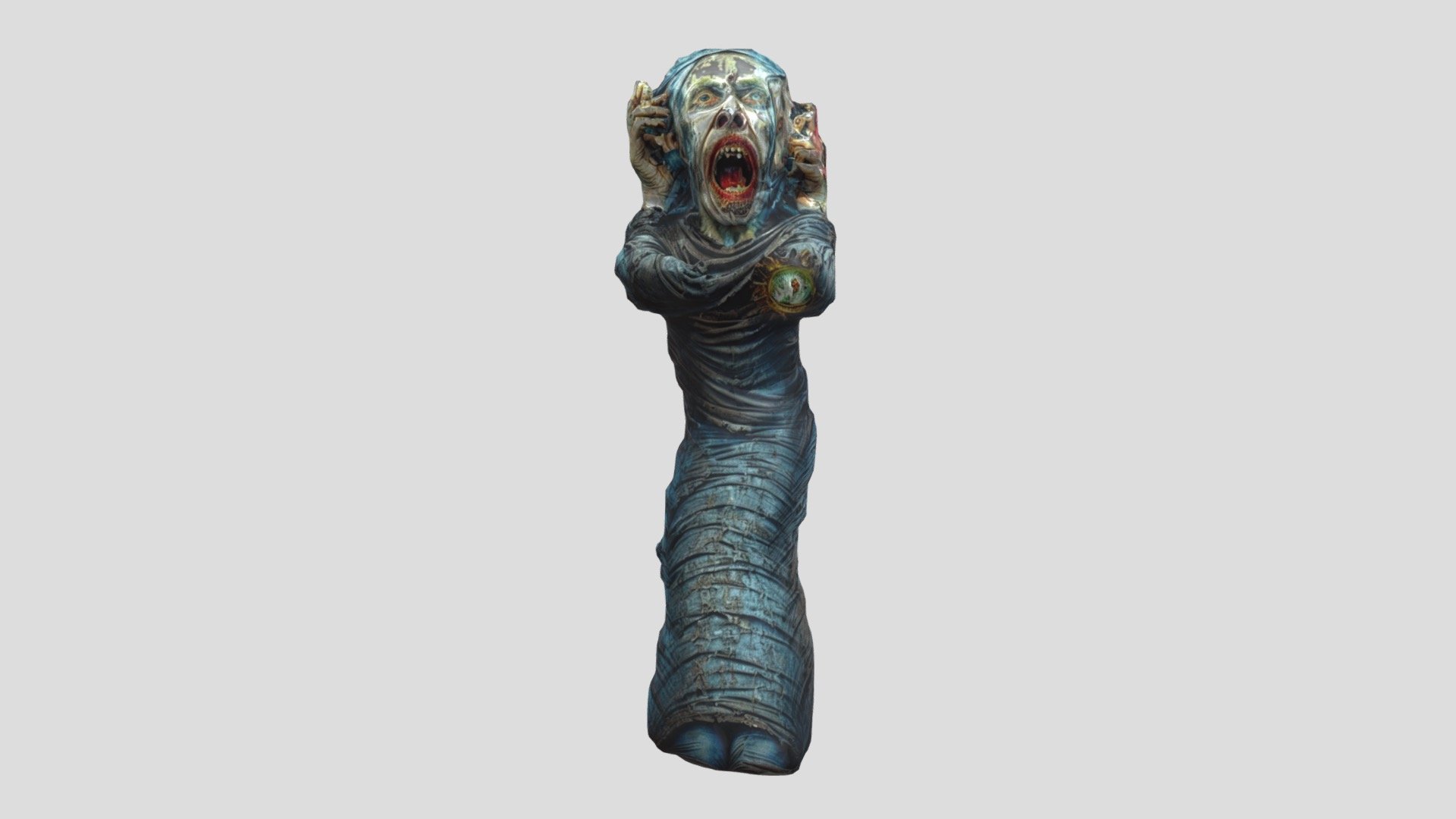 Kind of generated in layered kind of way:
- original image was generated
- mesh created using CSM AI
- Meshy AI for texturing, with prompt - The Screaming Nun - Buy Royalty Free 3D model by Jimmy Gunawan (@jimmygunawan) 3d model