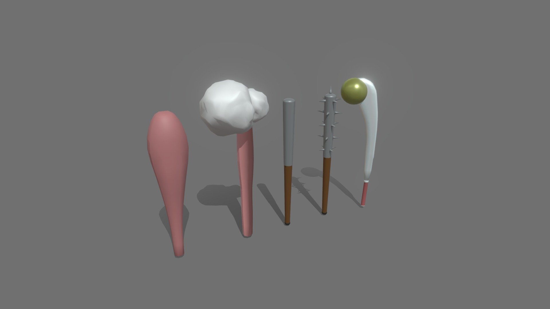 Blunt weapons ready to do battle against any foe. Enjoy! - Club Pack - Buy Royalty Free 3D model by Mj3Dart (@malik_j) 3d model