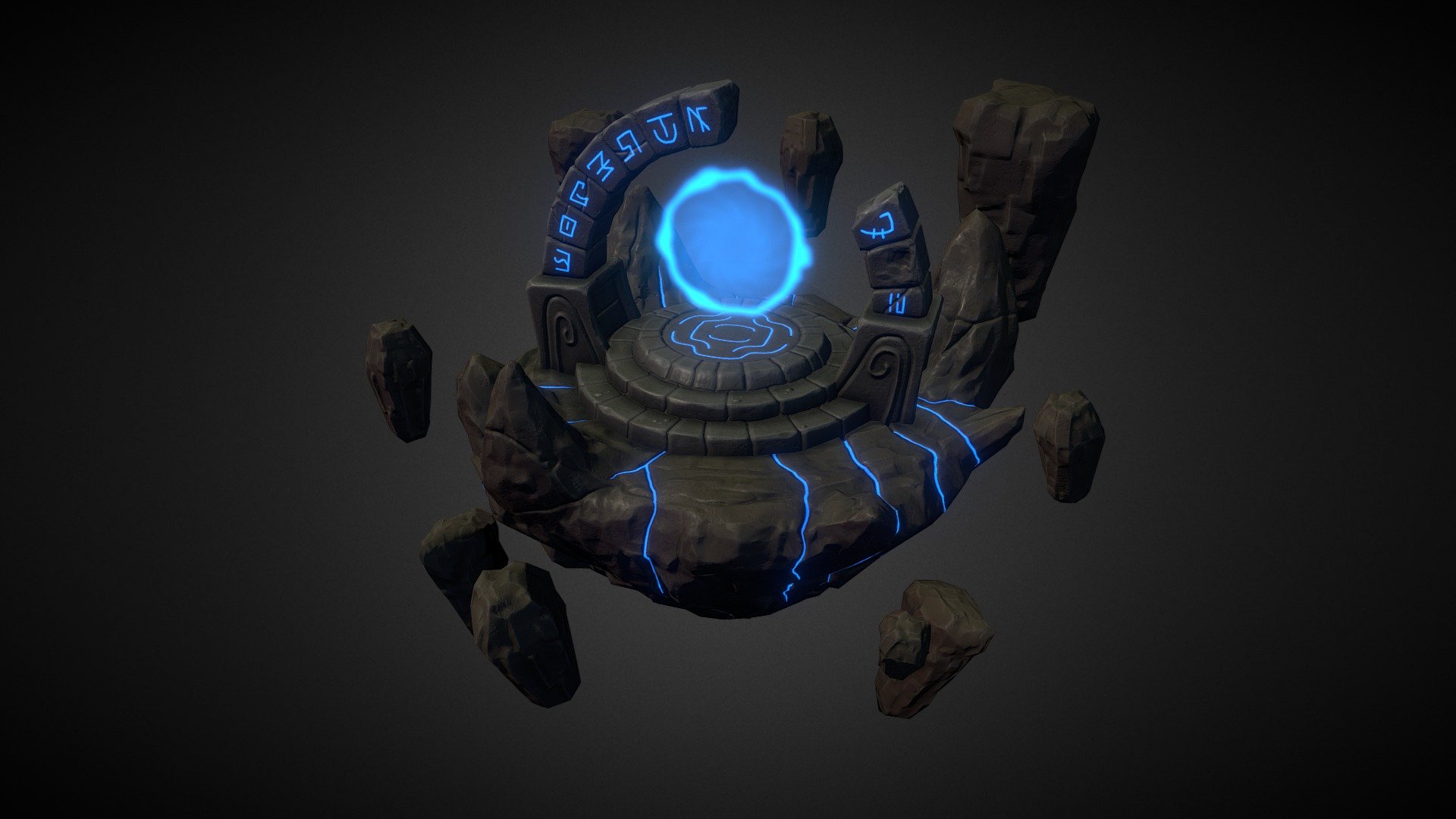 Stone Gate - 3D model by Bao Duy (@lyv) 3d model