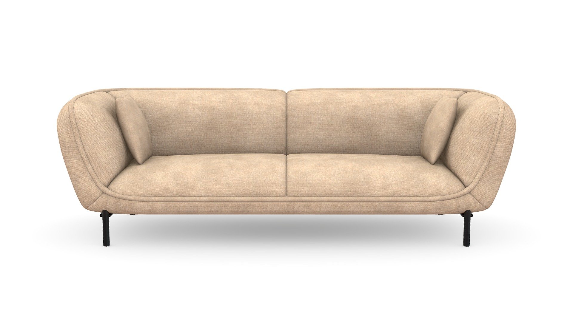 3180378_Sofa Bianca 3 Puestos Tela Kazan Trigo P.Negra - Sofa Bianca 3 Puestos Tela Kazan Trigo P.Negra - Buy Royalty Free 3D model by Inmersivo S.A.S (@tangibledesign) 3d model