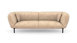 Sofa Bianca 3 Puestos Tela Kazan Trigo P.Negra sofa, substancepainter, substance, blender, blender3d, tugo