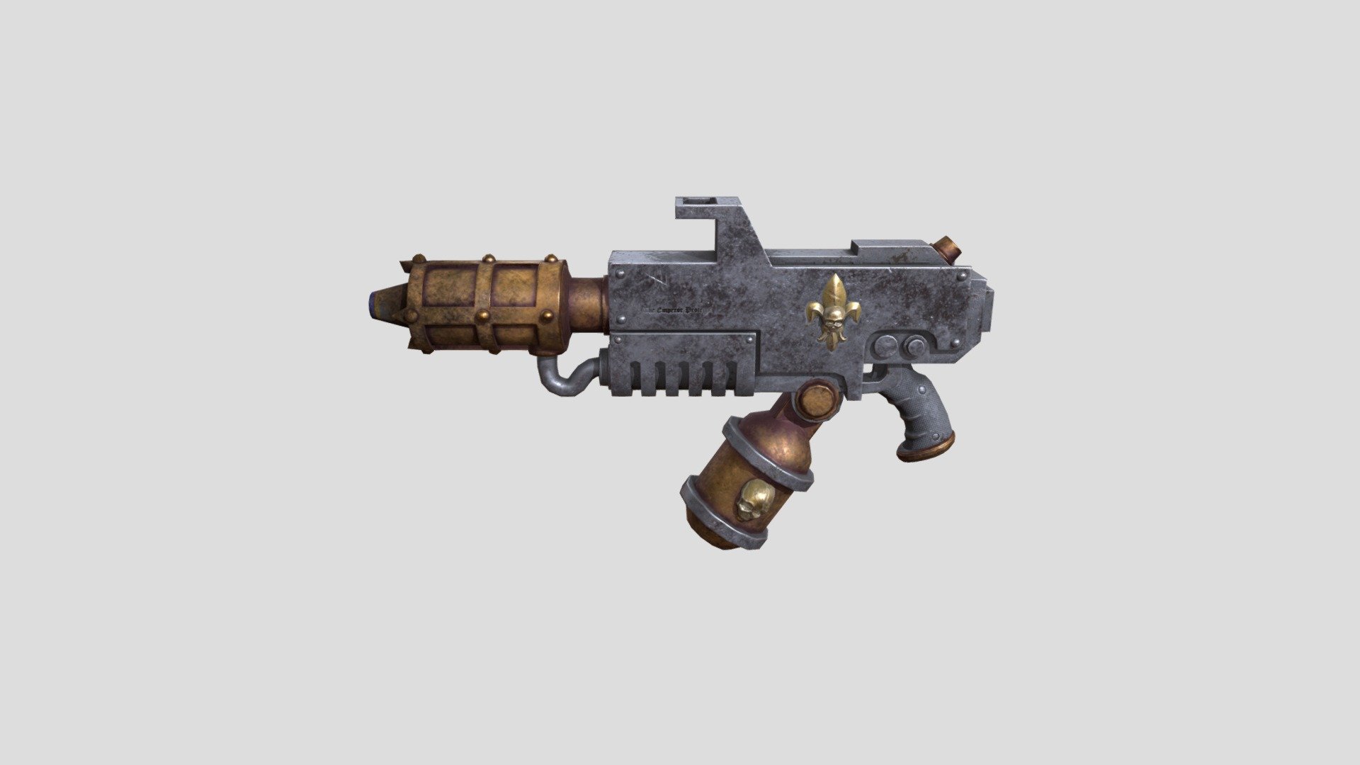 A low poly model of flamer for sisters of battle 3d model
