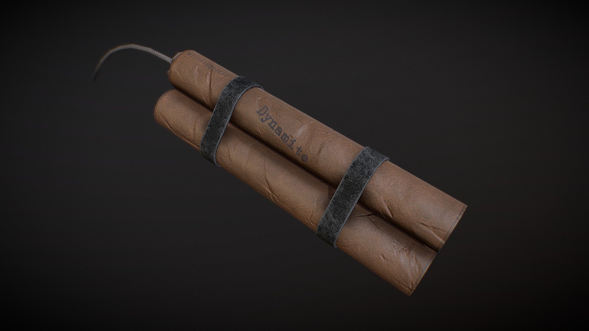 Ye olde stick o' dynamite 3d model