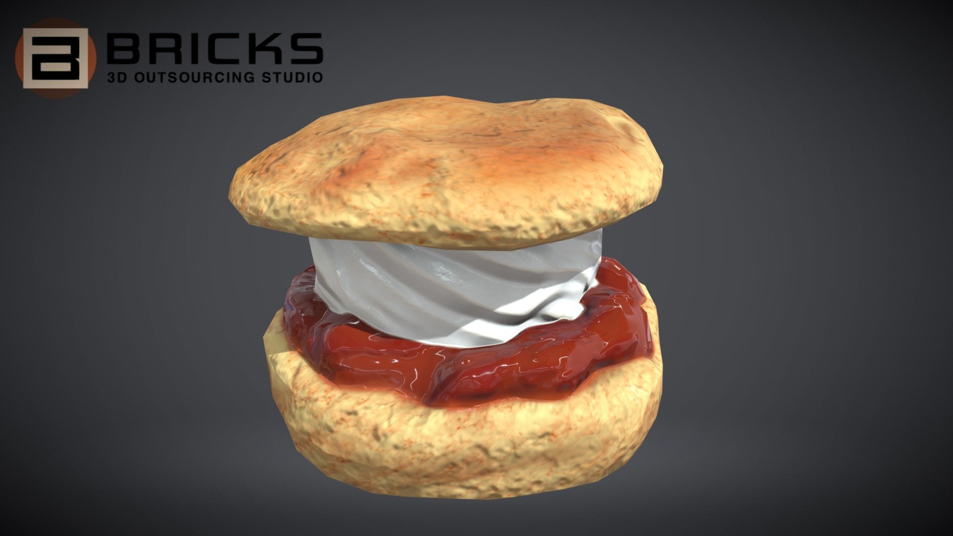 PBR Food Asset:
Scorne Strawberryjam
Polycount: 1058
Vertex count: 531
Texture Size: 2048px x 2048px
Normal: OpenGL

If you need any adjust in file please contact us: team@bricks3dstudio.com

Hire us: tringuyen@bricks3dstudio.com
Here is us: https://www.bricks3dstudio.com/
        https://www.artstation.com/bricksstudio
        https://www.facebook.com/Bricks3dstudio/
        https://www.linkedin.com/in/bricks-studio-b10462252/ - Scorne Strawberryjam - Buy Royalty Free 3D model by Bricks Studio (@bricks3dstudio) 3d model