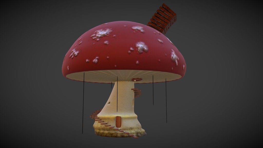I created this model in Maya 2016. It was then brought into Substance Painter 2 where i added a few masks, filters, layers, materials and textures. The black lines are ment to be drop lights with light emmitting from the bottom 3d model
