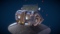 cartoon vintage car stuts automobile, caricature, vintage, cartooncar, oldcar, vintagecar, automobile-car, stylizedcharacter, blender, vehicle, blender3d, car