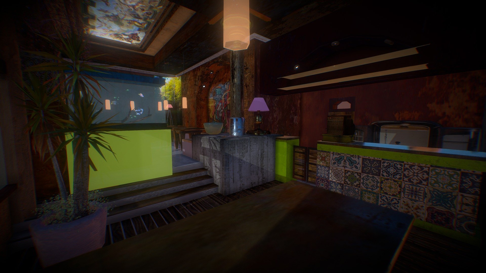 Little Latin Bar - 3D model by TRYFIELD 3d model