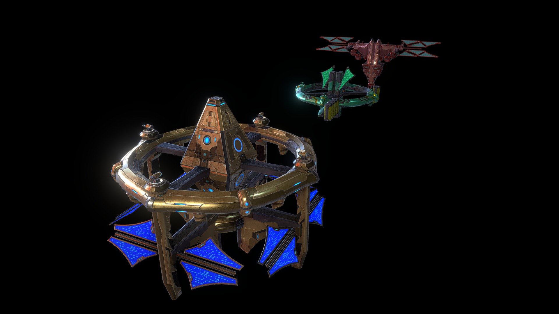 Fore more info visit: Ebal Studios - Modular Alien Space Stations Examples & Modules - 3D model by Ebal Studios (@EbalStudios) 3d model
