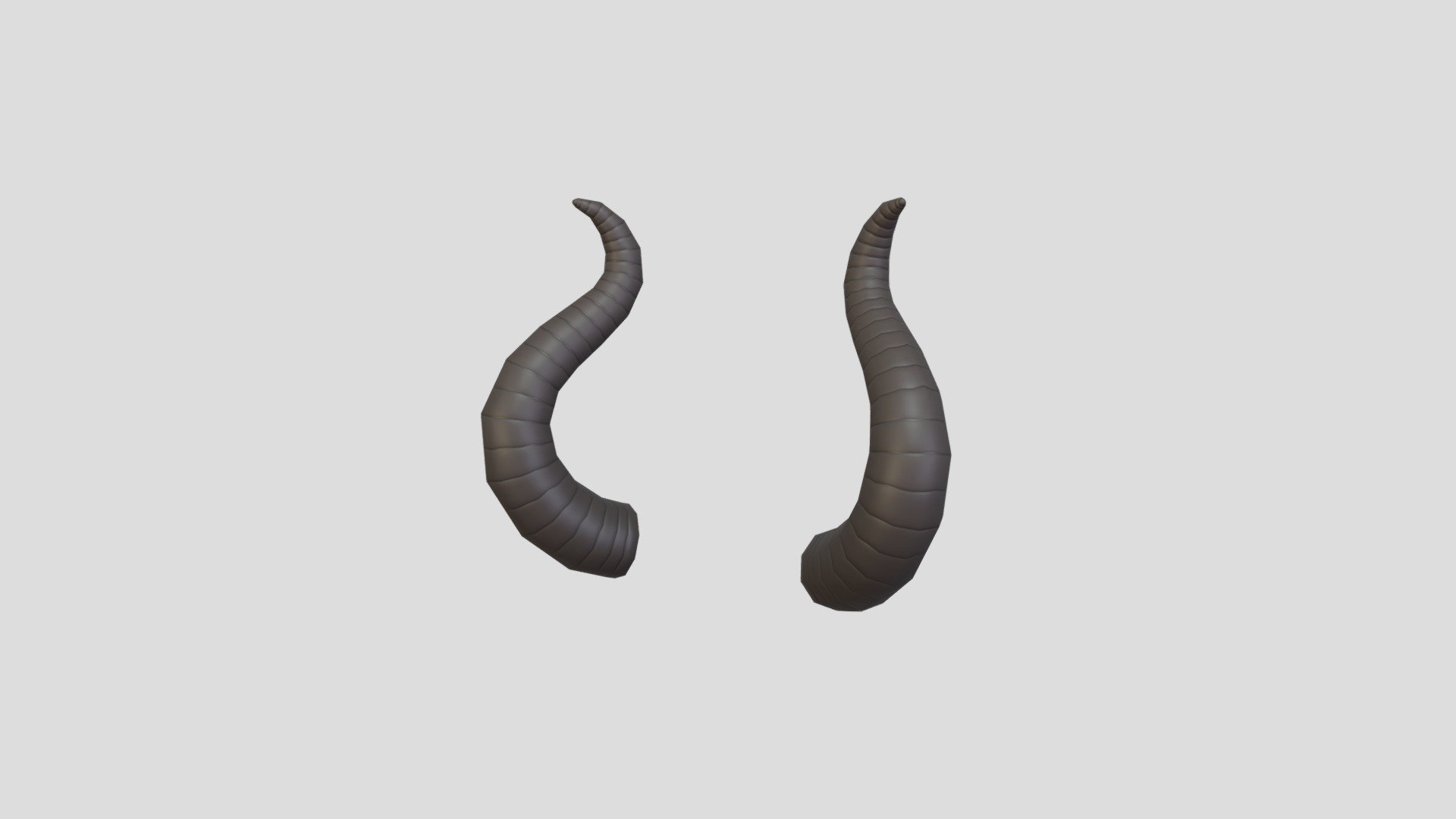 Satan Horn 3d model.      
    


File Format      
 
- 3ds max 2021  
 
- FBX  

- STL  

- OBJ  
    


Clean topology    

No Rig                          

Non-overlapping unwrapped UVs        
 


PNG texture               

2048x2048                


- Base Color                        

- Normal                            

- Roughness                         



364 polygons                          

368 vertexs                          
 - Satan Horn 2 - Buy Royalty Free 3D model by bariacg 3d model