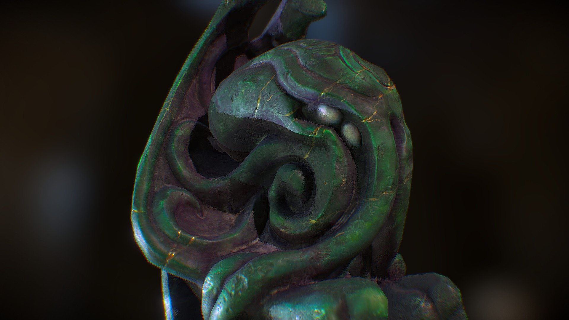 This is meant to be a faithful recreation of the Cthulhu Statue that is recovered in HP Lovecraft's short story &ldquo;Call of Cthulhu.
