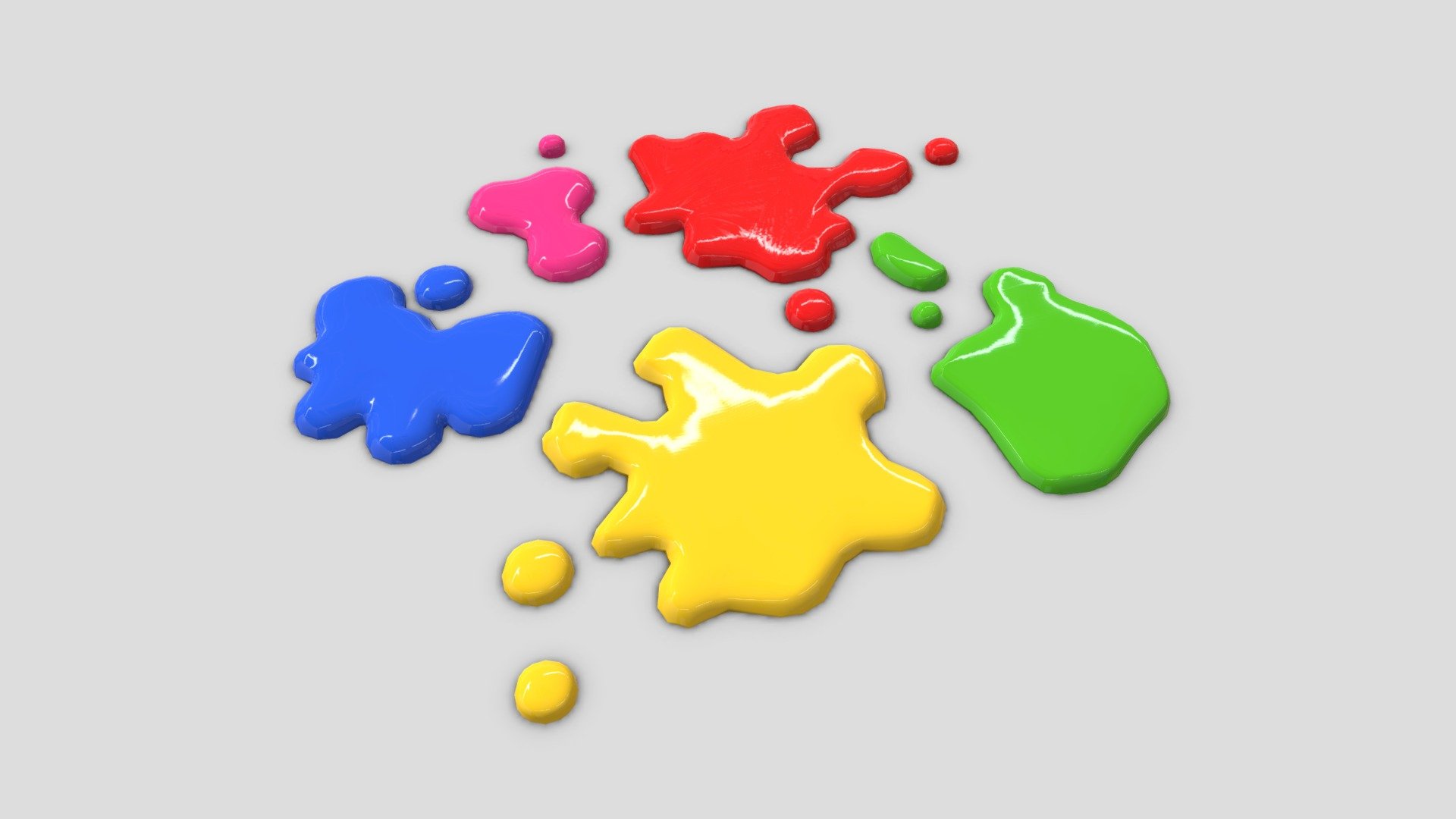 ‘Drops splashing in many different spots!’

● 2048 x 2048 PBR textures

● normal map is baked from the high poly model

If you need help with this model or have a question – please do not hesitate to contact with me. I will be happy to help you.

Contact: plaggy.net@gmail.com

Formats: .fbx, .dae, .max, .obj, .mtl, .png, .glTF, .USDZ Polygon: 1138 Vertices: 1164 Textures: Yes, PBR (ao, albedo, metal, normal, ORM, rough) Materials: Yes UV Mapped: Yes Unwrapped UVs: Yes (non overlapping) - Color Spot Pack - Buy Royalty Free 3D model by plaggy 3d model