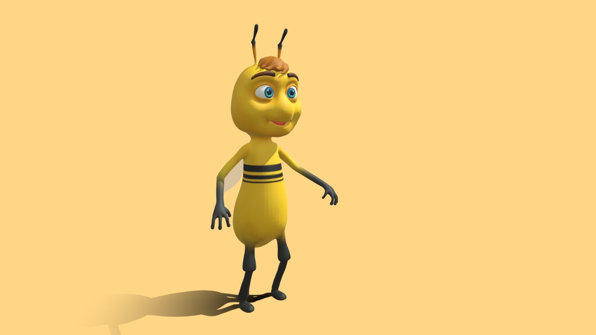Edited with Zbrush 4R7 and 3ds max 2015

Features

-Model is completly unwrapped -Layered scene (RIgg, mesh, lights, BG, controls) -Lowpoly model -Rigged with Skin modifier and CAT -Optimal Vray settings -Morpher expresions -Facial and Rigg controls -Scaled (160cm)

Package

-Textures 4096x4096 ressolution (tiff format) -Diffuse, and NM -Models - FBX, OBJ and 3Ds -Scenes - 3ds max 2015, 2012

Preview images has rendered with MT Scene include walk animation whitch is also exported to fbx for importing to another softwares or game engine

u can make some custom facial expression combine as u can see on preview video

Note: morpher expressions works only inside the 3ds max scene or via bridge to Maya

I hope u like it! For more models just click on my name and browse library.

Tested in 3ds max - cartoon bee - Buy Royalty Free 3D model by 3DAnvil 3d model