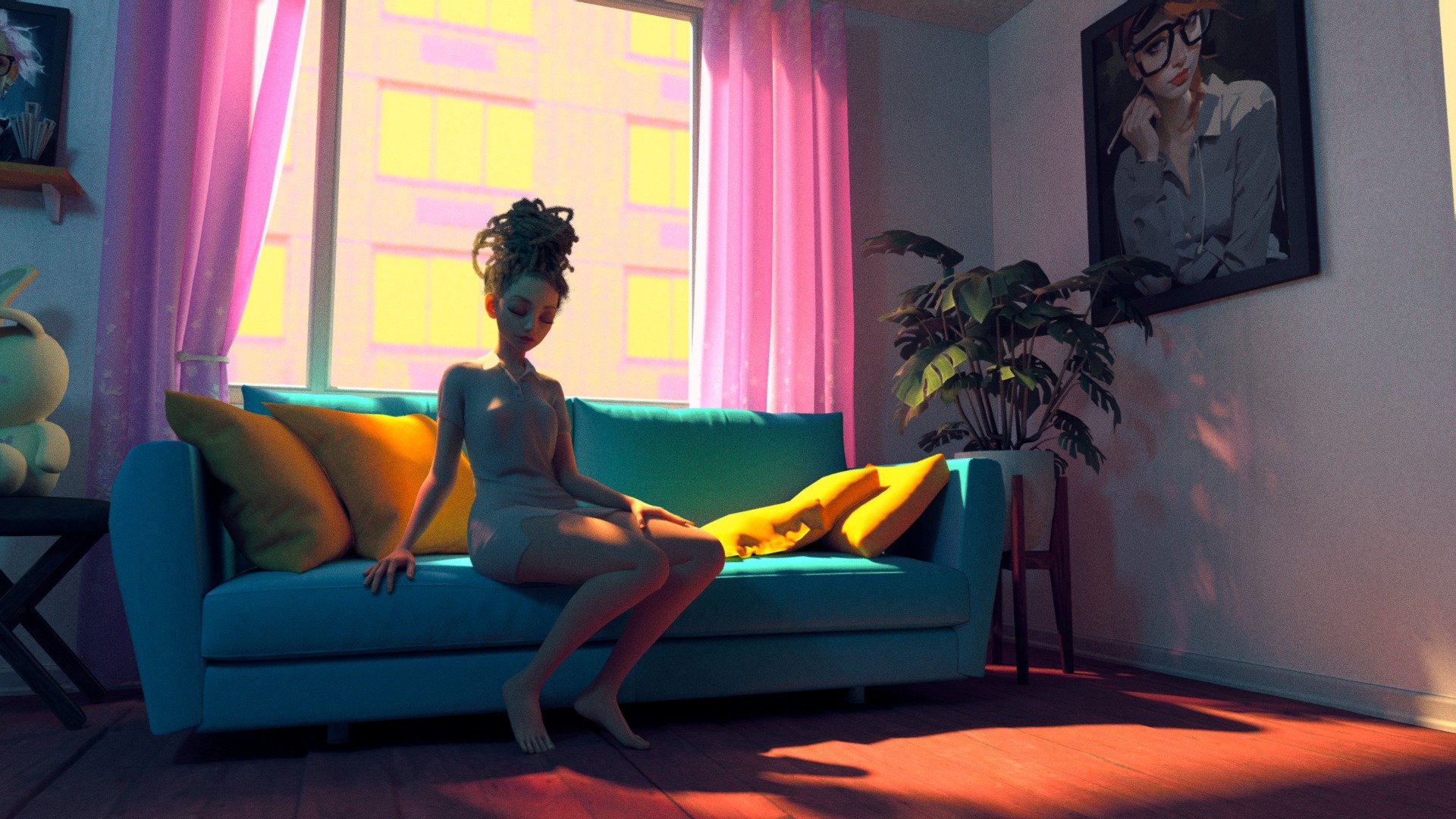 thx @ChubbyPanda aka Giora for the plant - cozy - 3D model by schmoldt.art 3d model