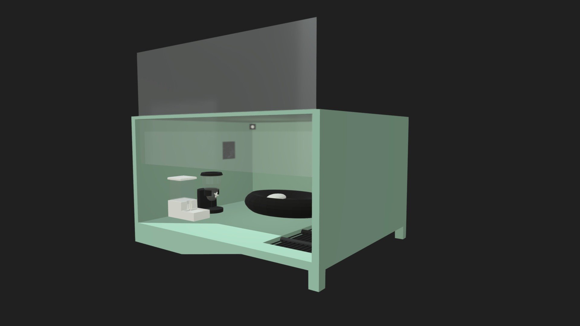 Low Poly Intelligence Dog House - Petola(Dog house) - Download Free 3D model by XiantX 3d model