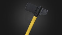 Simple Axe melee, hatchet, weapon, blender, axe