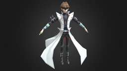 SetoKaiba-DULI games, card, yugioh, seto, kaiba, character, lowpoly, anime, rigged
